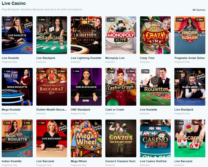 livecasino luckydays