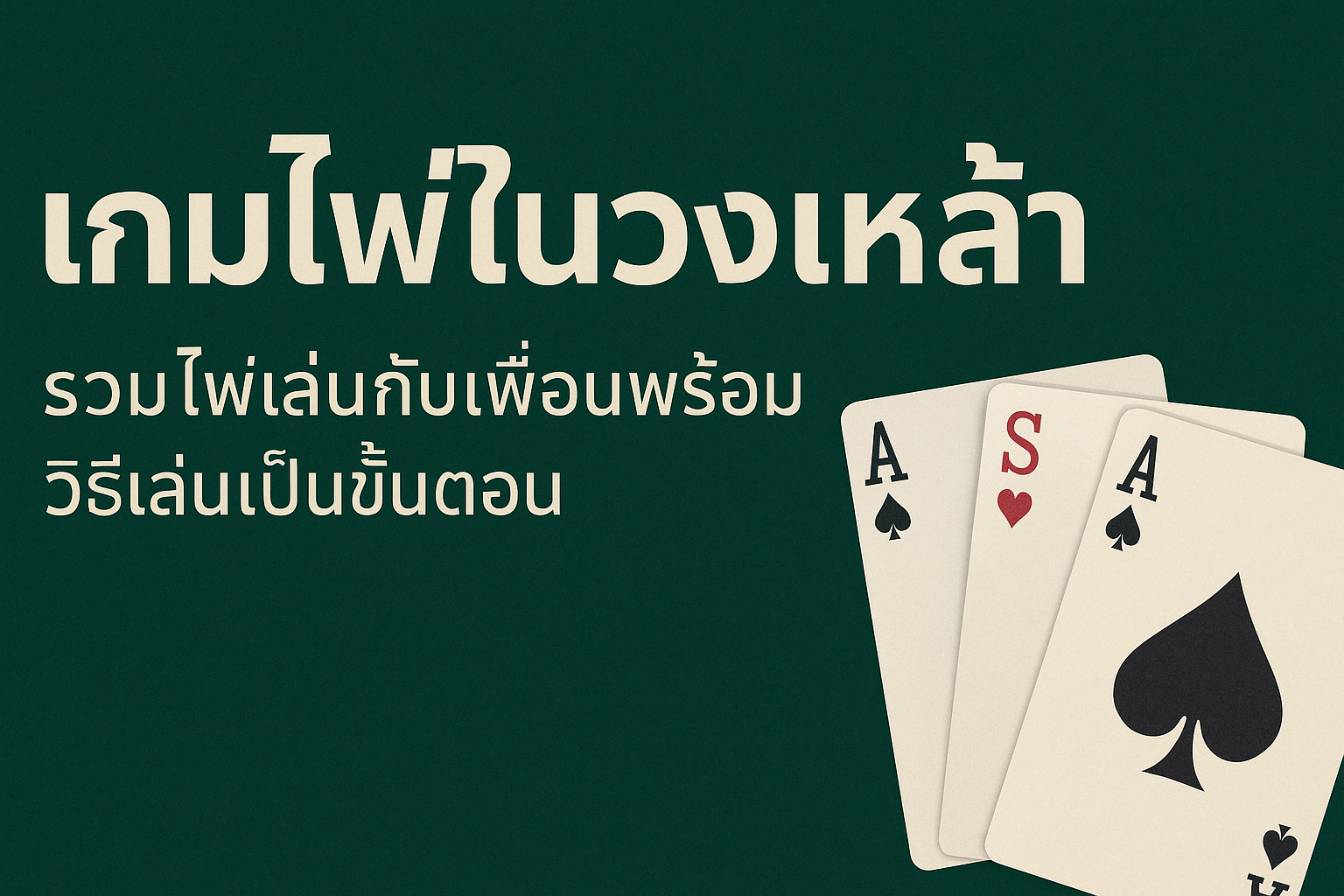 เกมไพ่ในวงเหล้า